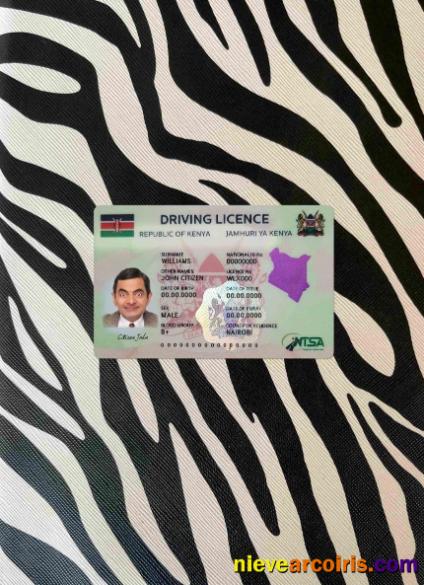 Kenya driving license  photolook